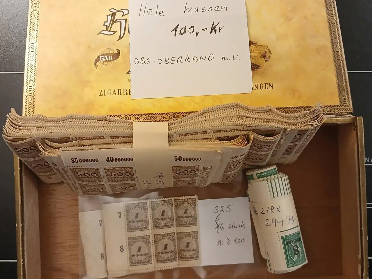 Billede 3 - Tyskland (78) Deutsches Reich Inflationsmærker. Ci