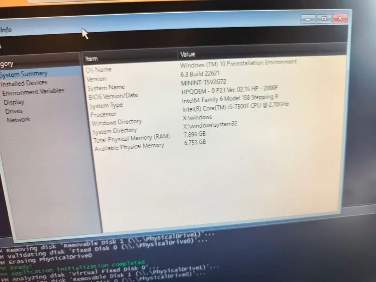 Billede 2 - Skærm 22" m. tastatur HP L2206w (PC medfølger ikke)
