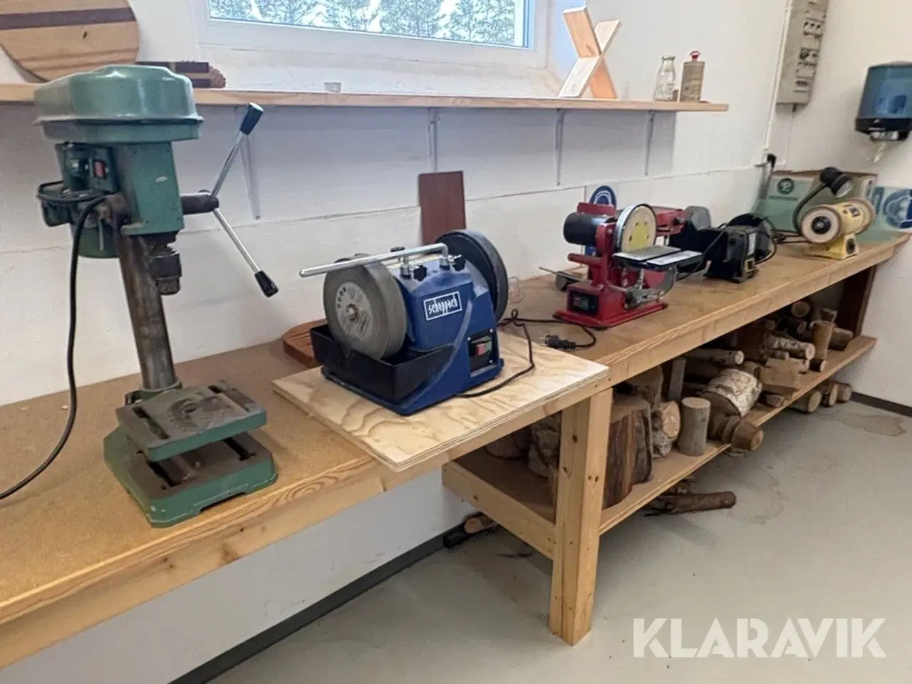 Billede 2 - Lot med bord slibe og boremaskine Scheppach, Herkules, Powercraft,San Li