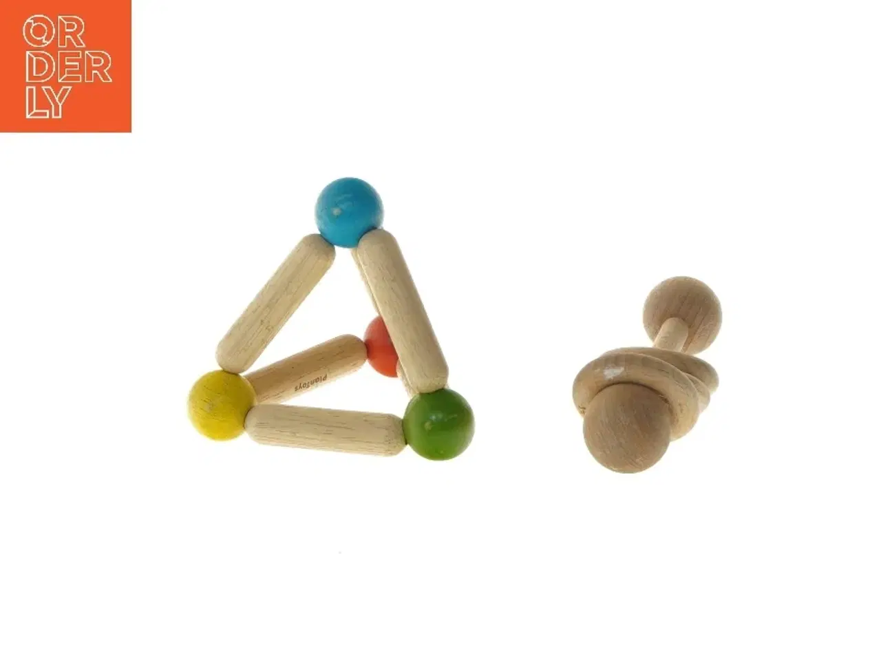 Billede 3 - Trælege legetøj til børn fra PlanToys (str. 14 og 10x10x10 cm)