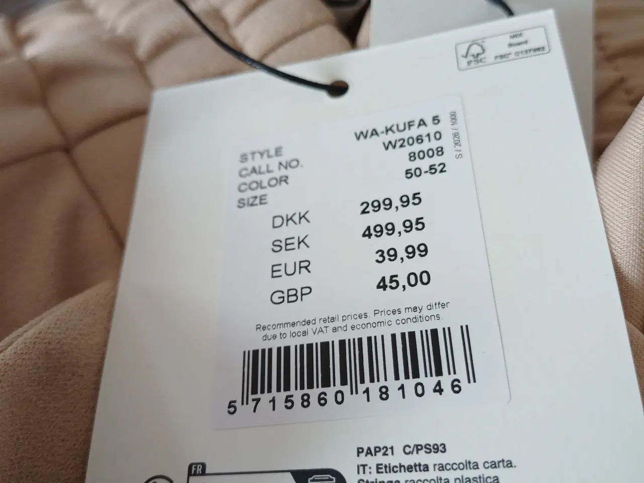 Billede 2 - Fine damebukser str.50/52