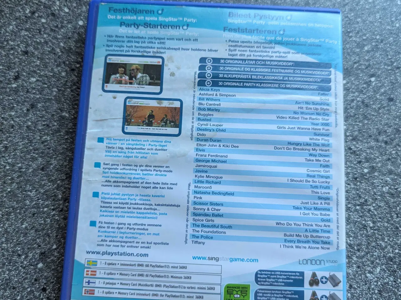 Billede 10 - Ps2 singstar pakke 4 spil/ 6 microfoner 