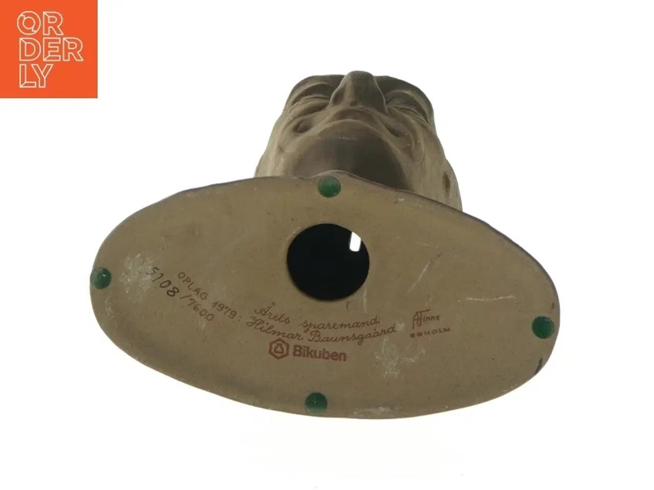 Billede 3 - Spare mand buste fra Bikuben (str. 18x21 cm)