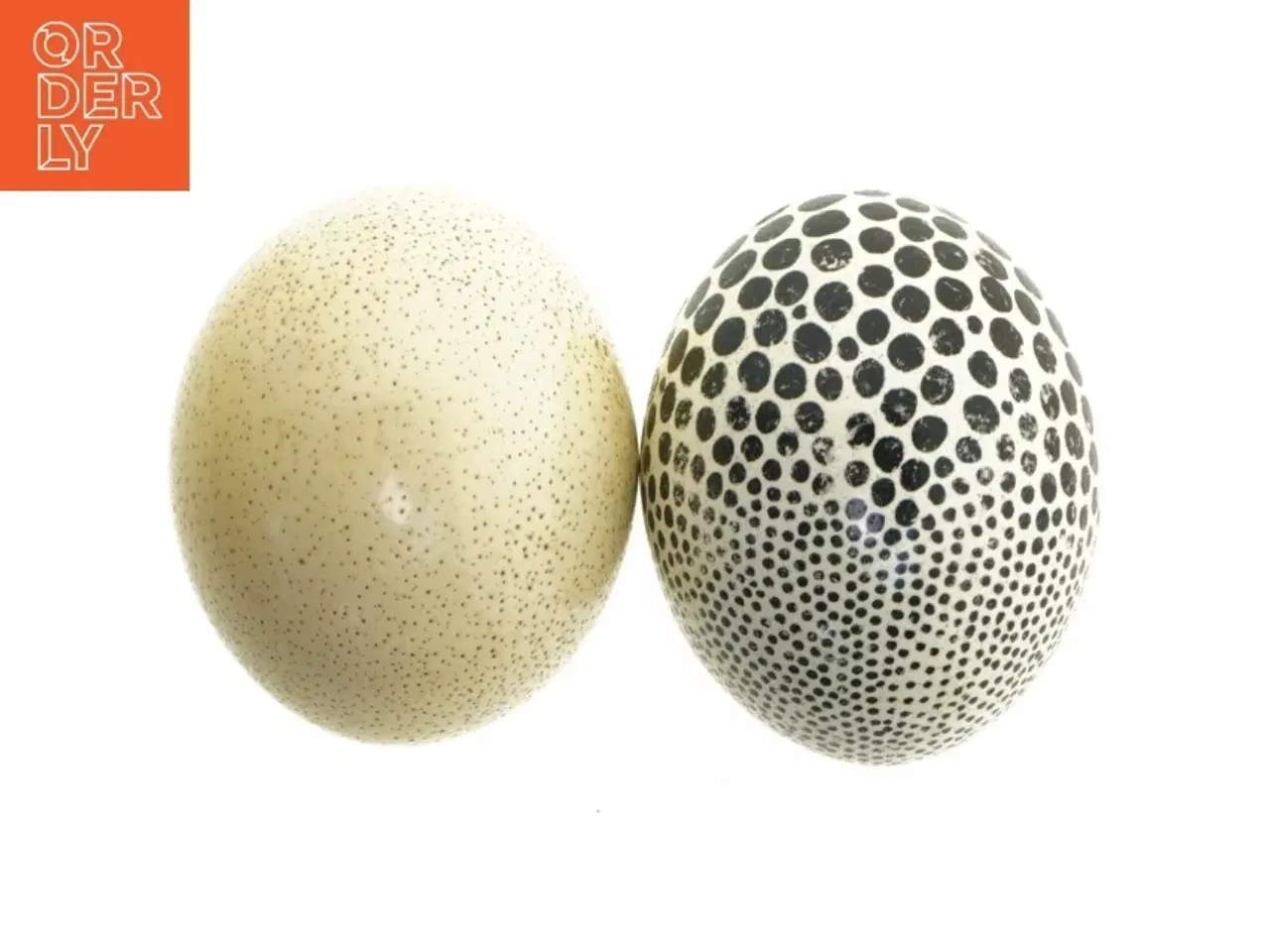 Billede 1 - Dekorative æg med prikker (str. 17 cm. 2 styk)