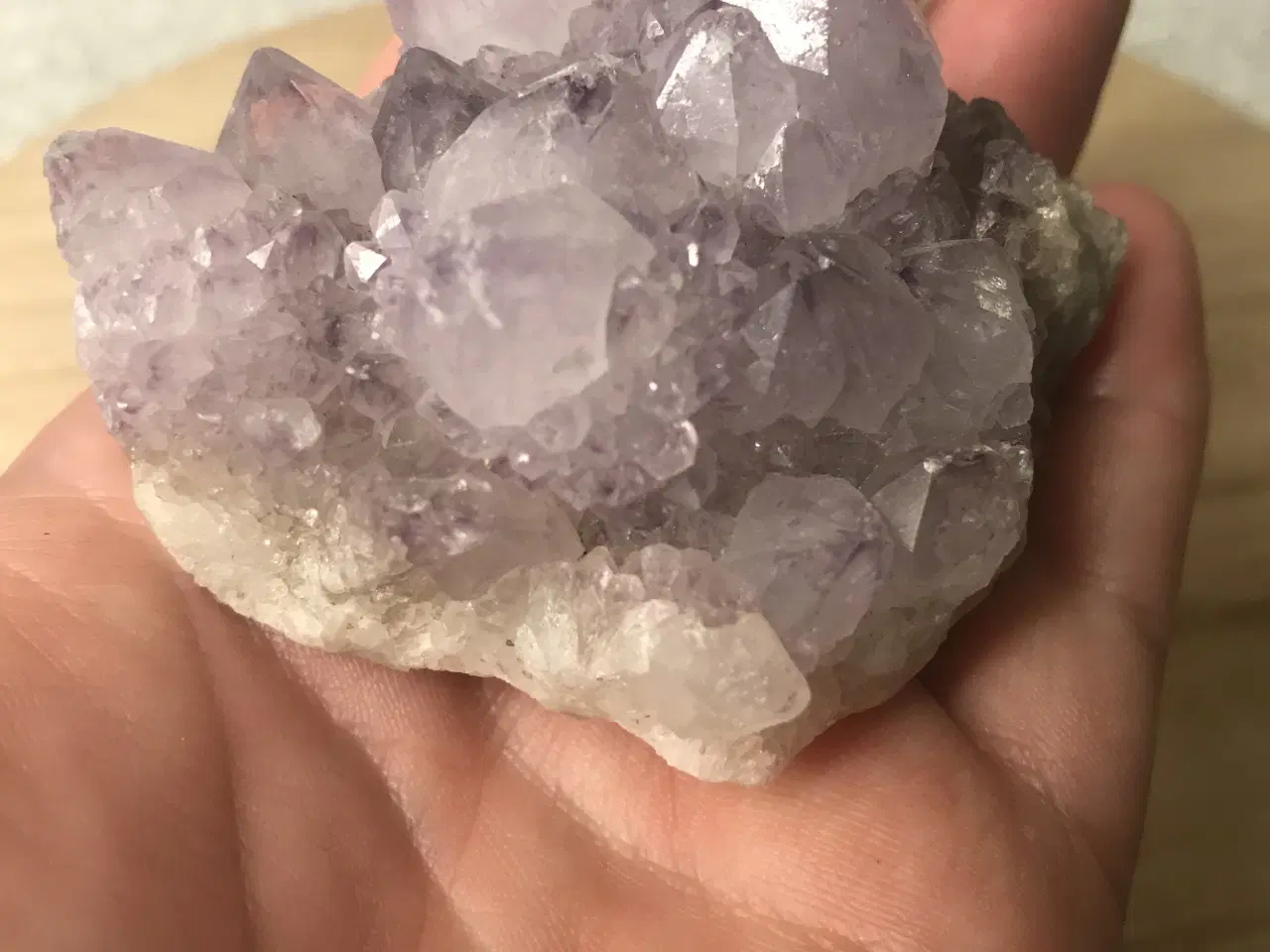 Billede 4 - Lyslilla spirit quartz klynge