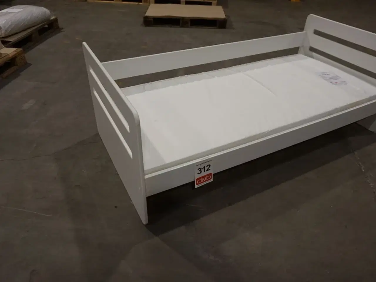 Billede 3 - Alpha juniorseng med madras 80x160 cm - hvid