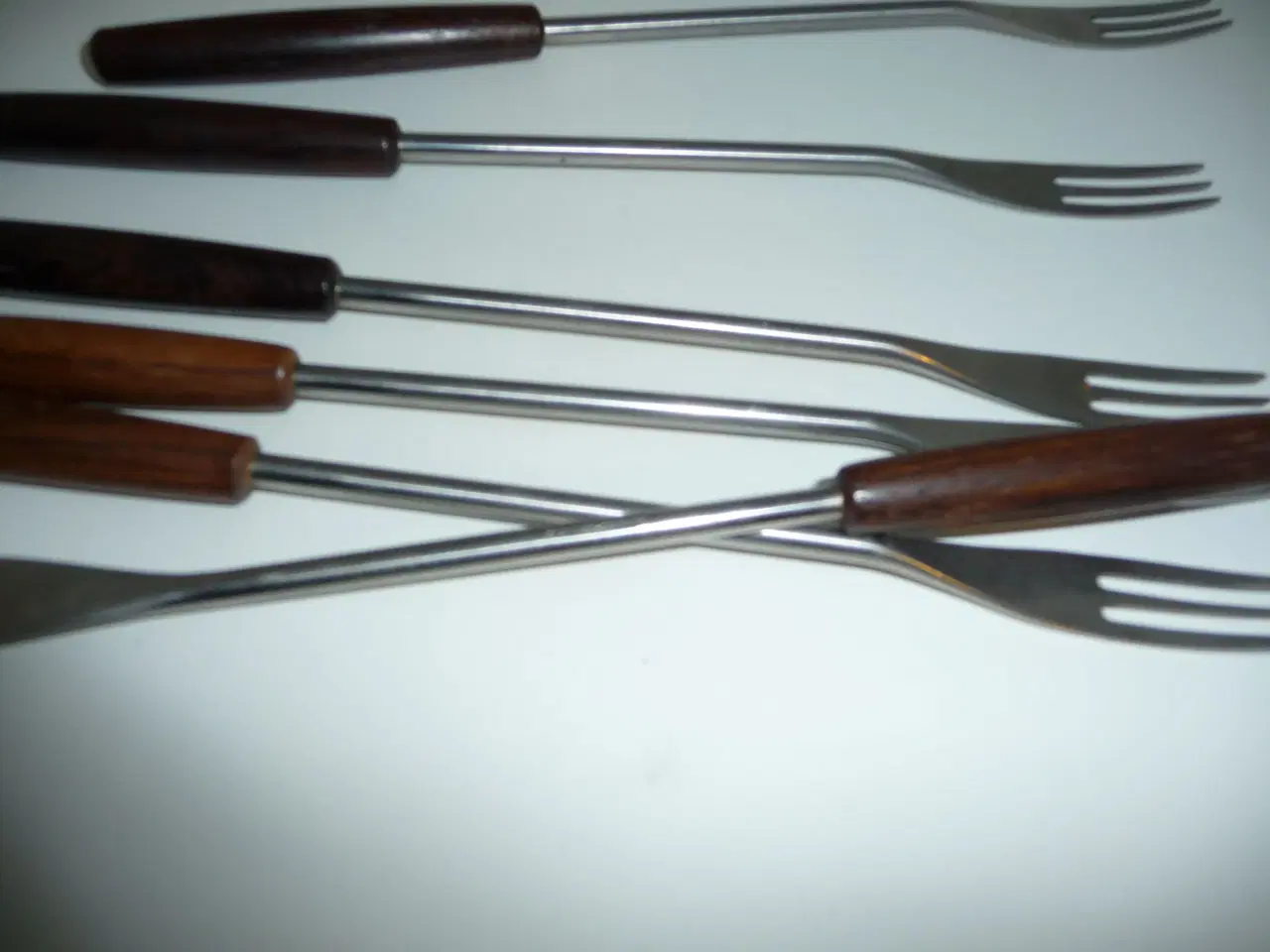 Billede 4 - 6 lange gafler med træ skaft