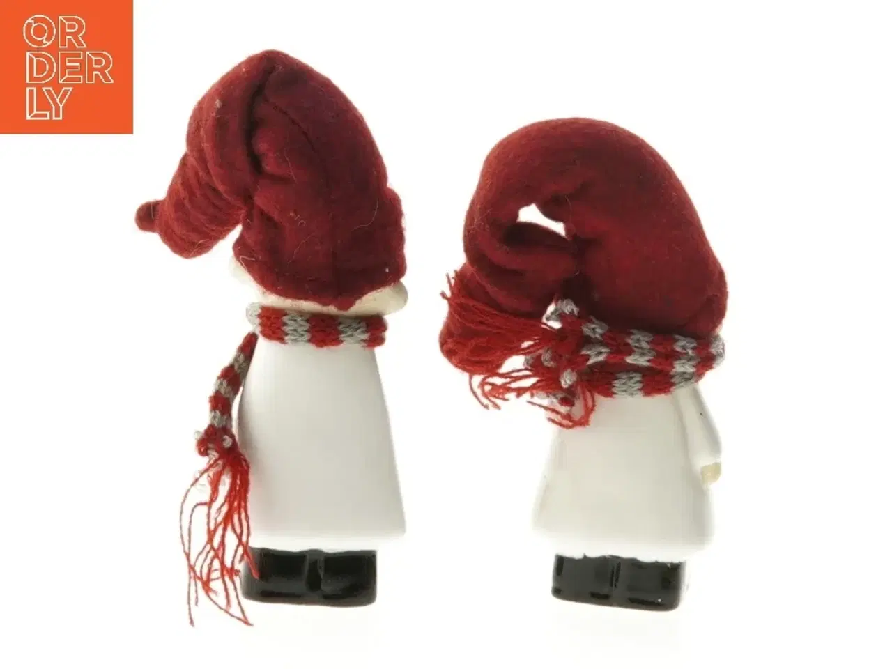Billede 3 - To små keramiske julefigurer (str.  12 cm)