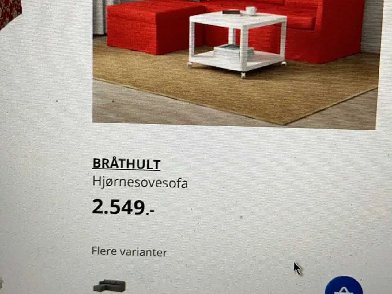 Billede 2 - Billig Rød Sovesofa