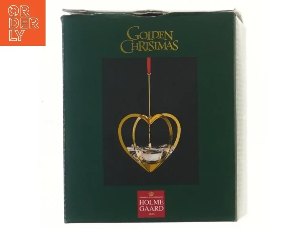 Billede 1 - Guld juleophæng hjerte fra Holmegaard fra Holmegaard (str. 12 cm)