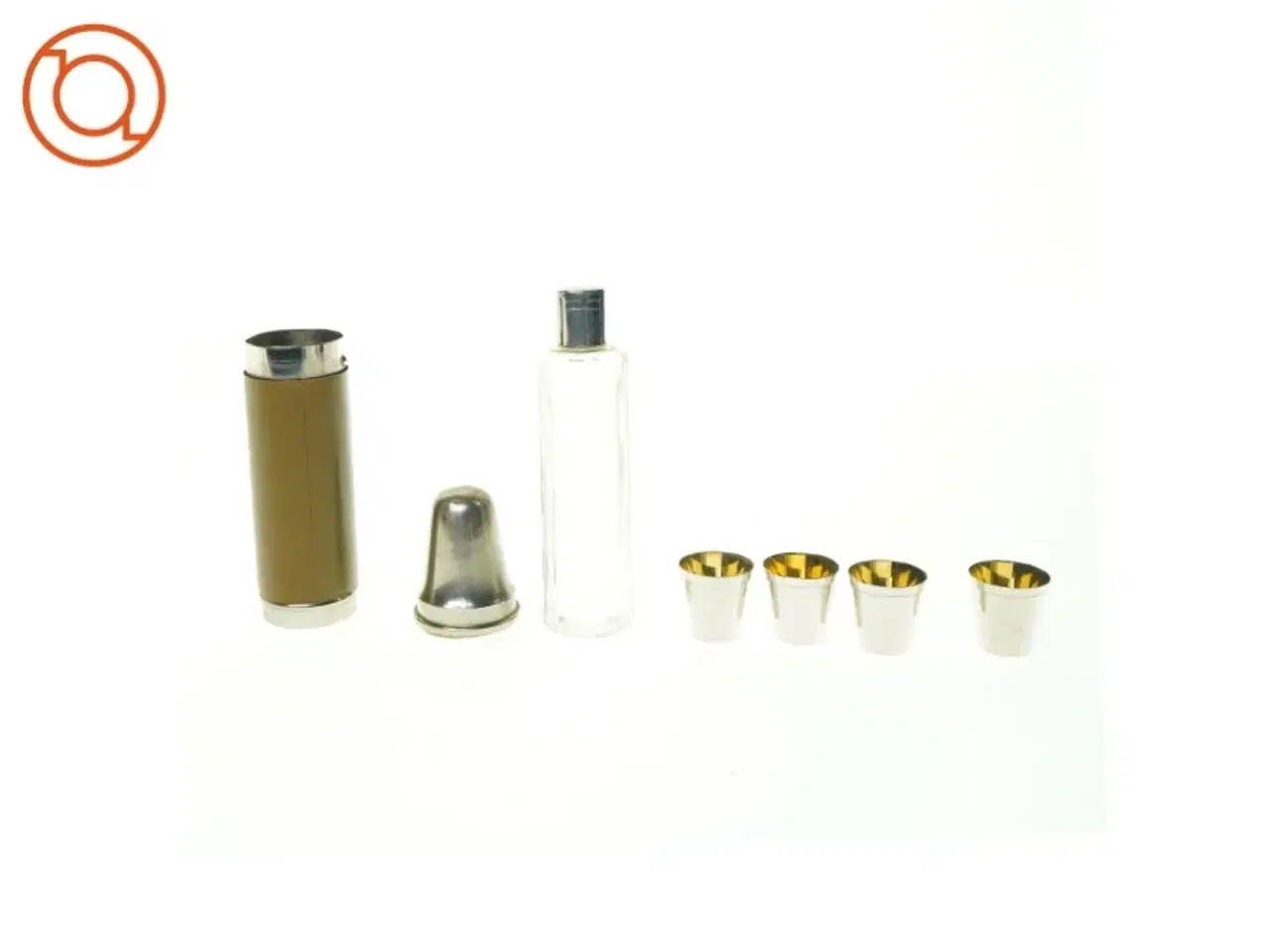 Billede 1 - Shot glas med flaske og beholder (str. 3 cm)