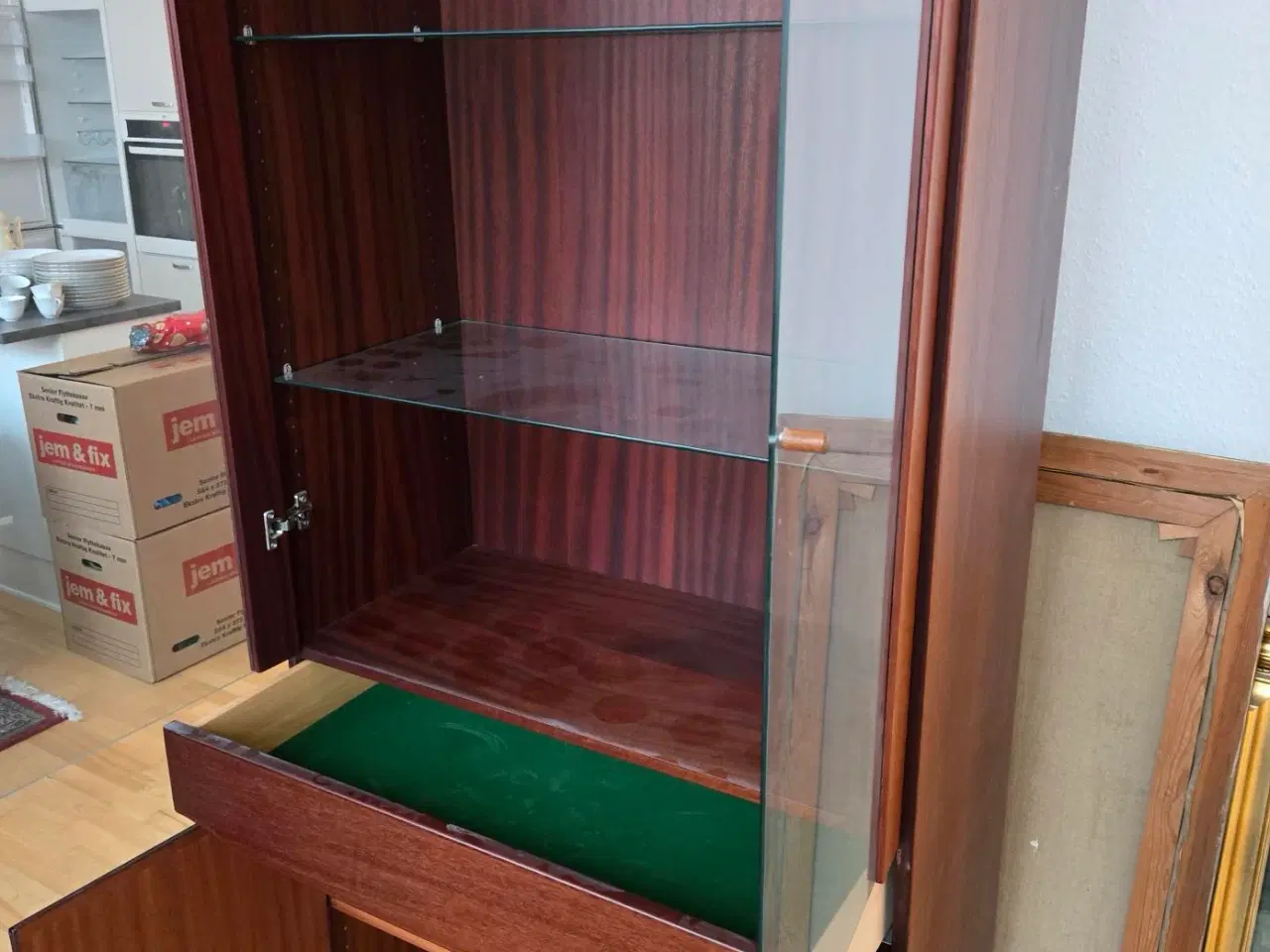 Billede 2 - SKOVBY, Mahogni Vitrine