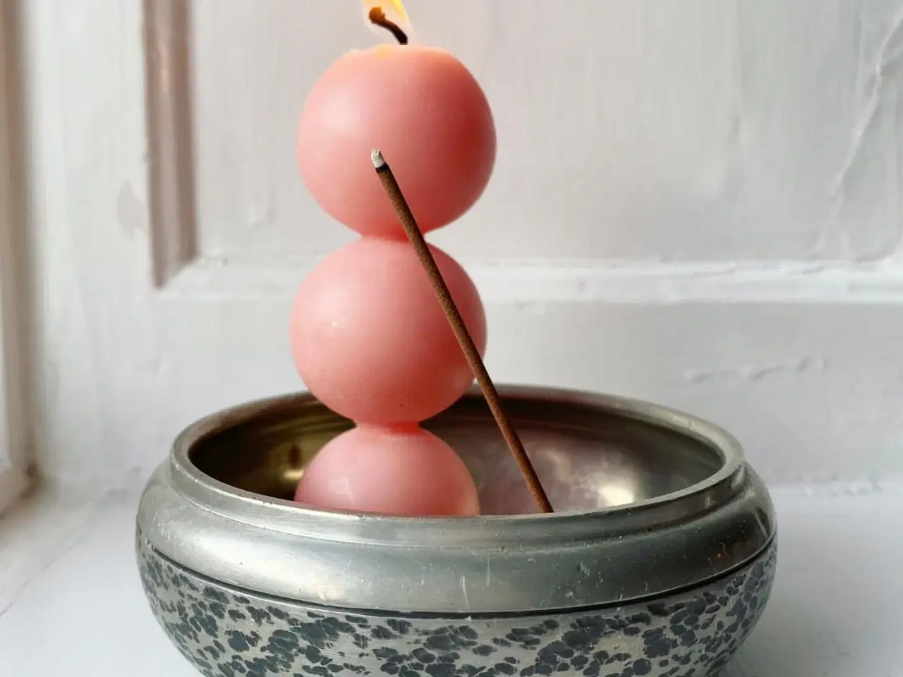 Billede 2 - Tinskål, lav med leopardpletter