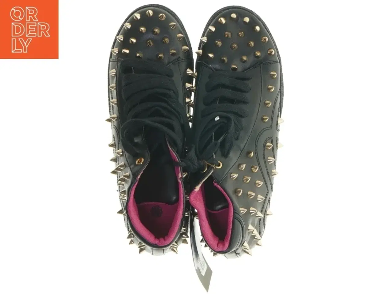 Billede 5 - Sorte sneakers med nitter fra Pieces (ubrugte, str. 38 )