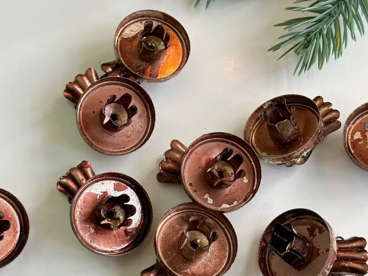 Billede 2 - Lyseholdere m klemme, 11 stk samlet