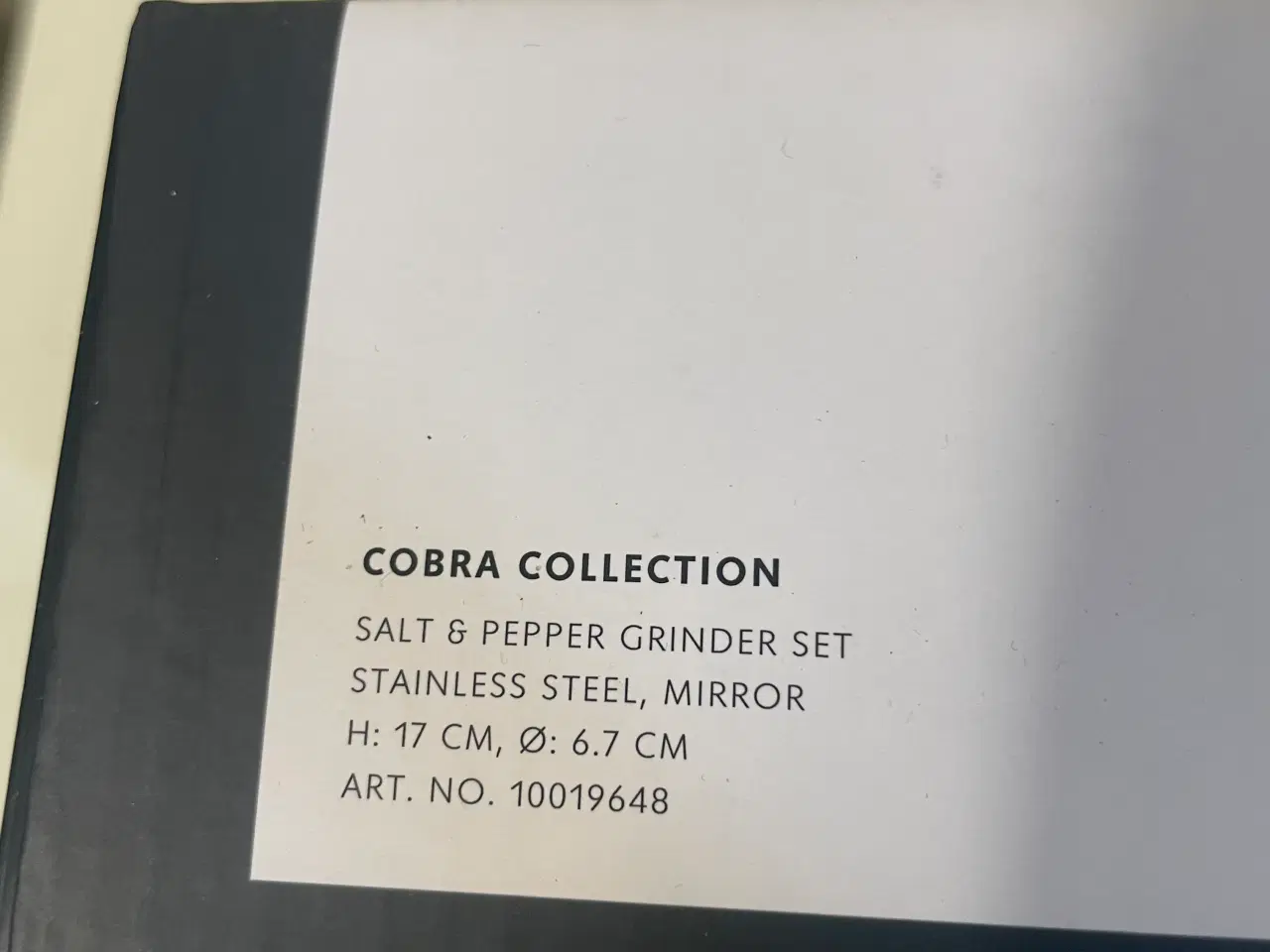 Billede 3 - Georg Jensen Cobra salt og pebersæt NYT