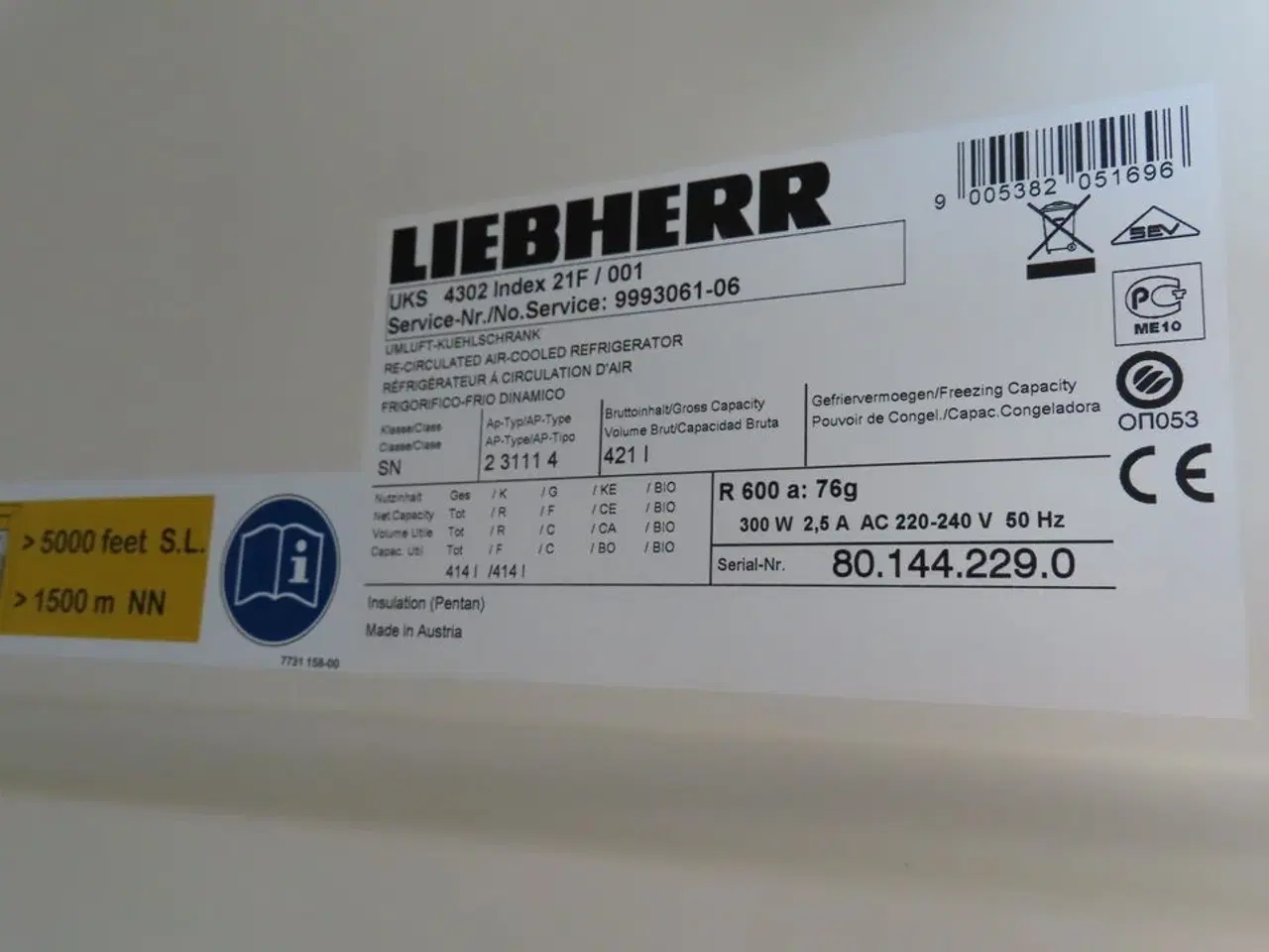 Billede 3 - Displaykøleskab LIEBHERR PROFI LINE UKS 4302