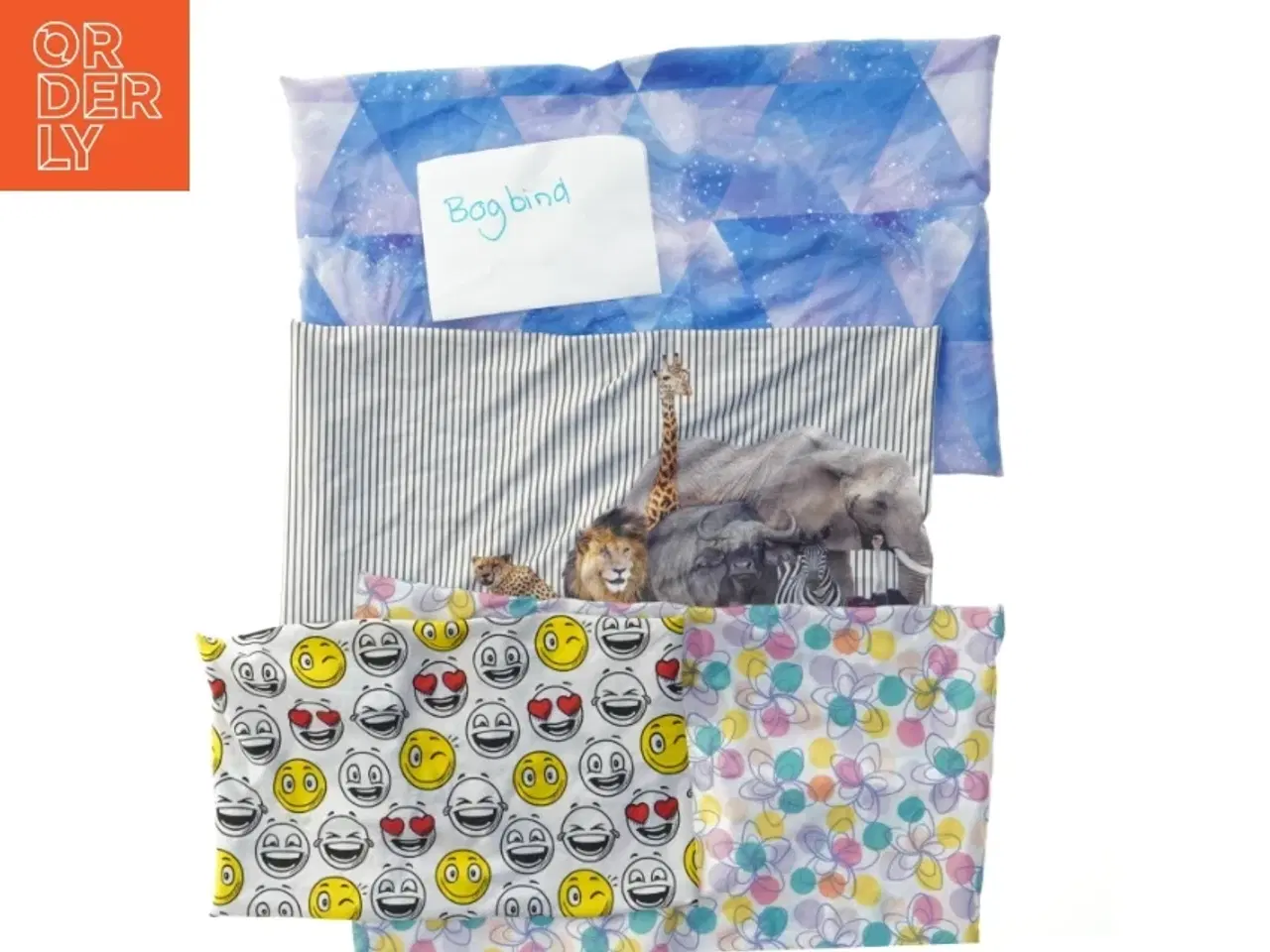 Billede 1 - Sæt med bogbind i forskellige designs (str. 39x24 og 27x16 cm)