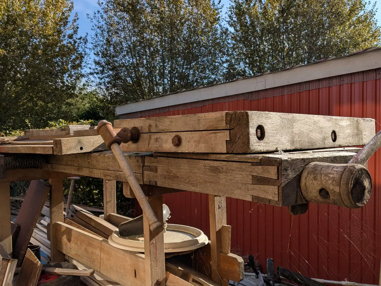 Billede 2 - Høvlebænk Gamle
