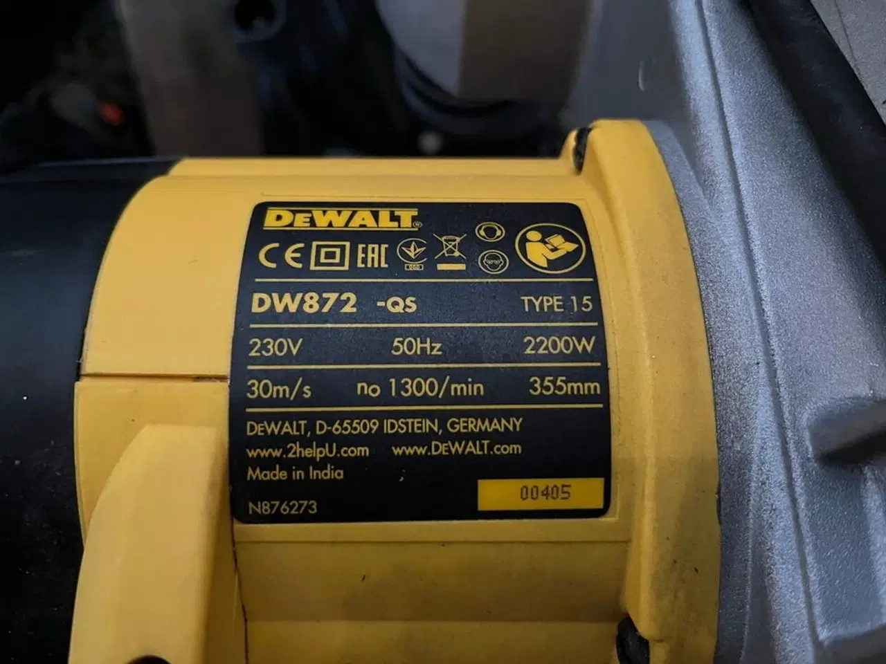 Billede 6 - Metalcutter, DEWALT DW872