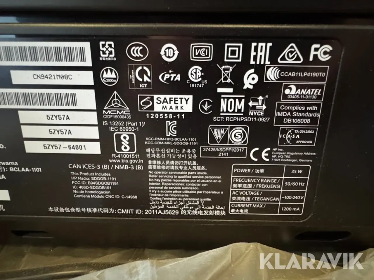 Billede 7 - Storformat printer - Transportkasse HP DesignJet T125 24” Plotter