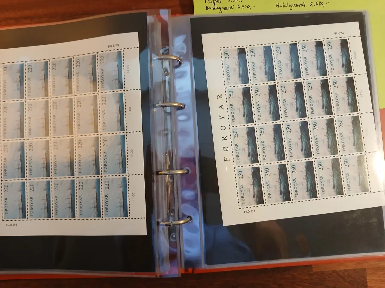 Billede 13 - Færøske 42 helark(20) i arkmappe fra Leuchtturm me