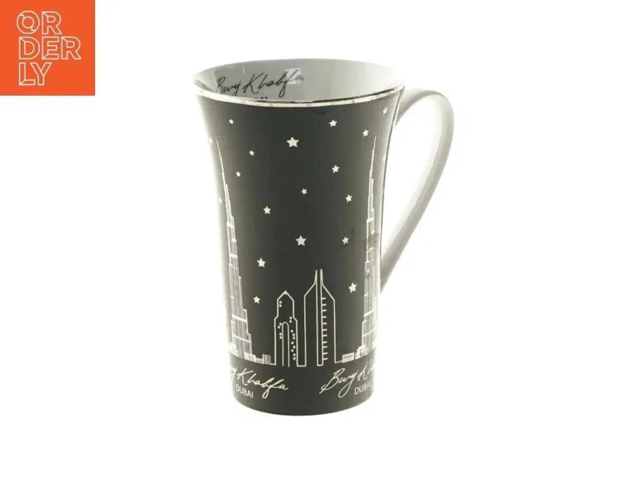 Billede 1 - Dubai souvenir krus med Burj Khalifa design fra Dubai (str. Ø 9,5x15 cm)