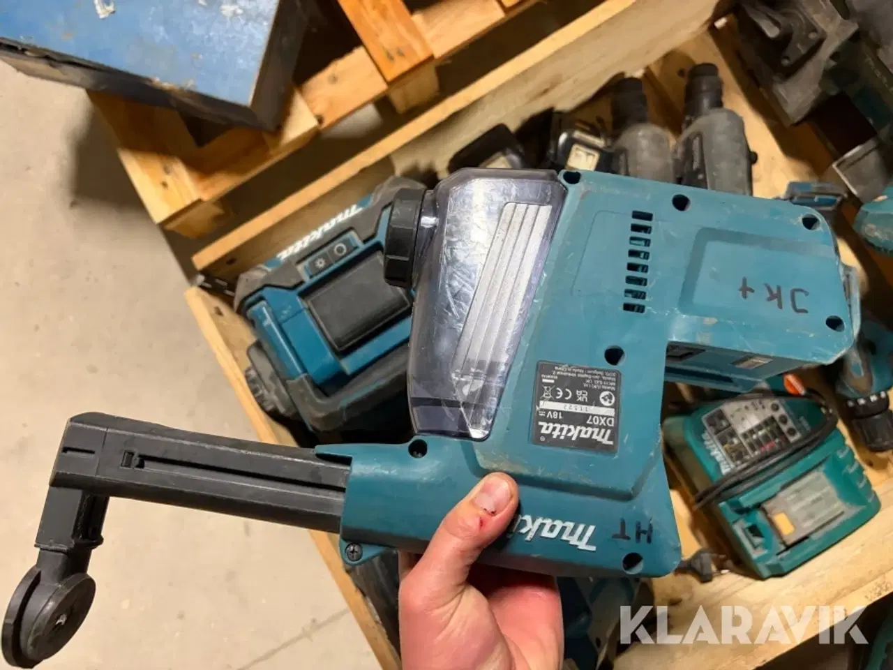 Billede 4 - Værktøj Makita 6 maskiner med 3 lamper, 3 batterier og 1 oplader