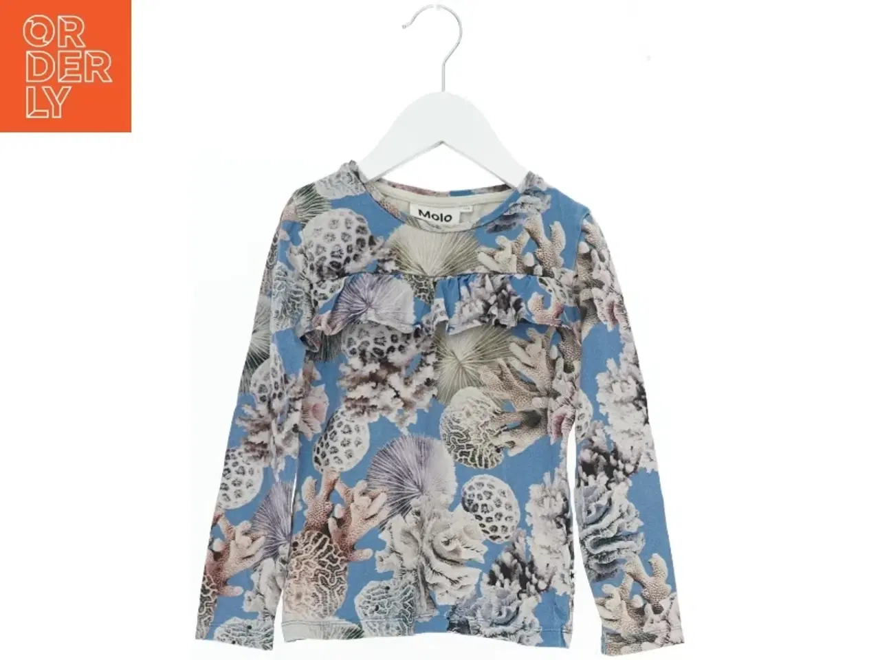 Billede 1 - Langærmet bluse med koralmønster fra Molo (str. 116)