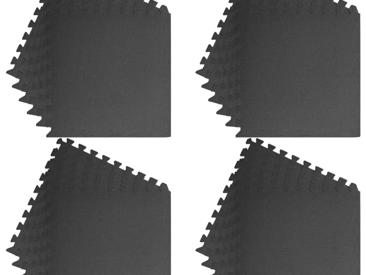 Billede 4 - Gulvmåtter 24 stk. 8,64 ㎡ EVA-skum sort