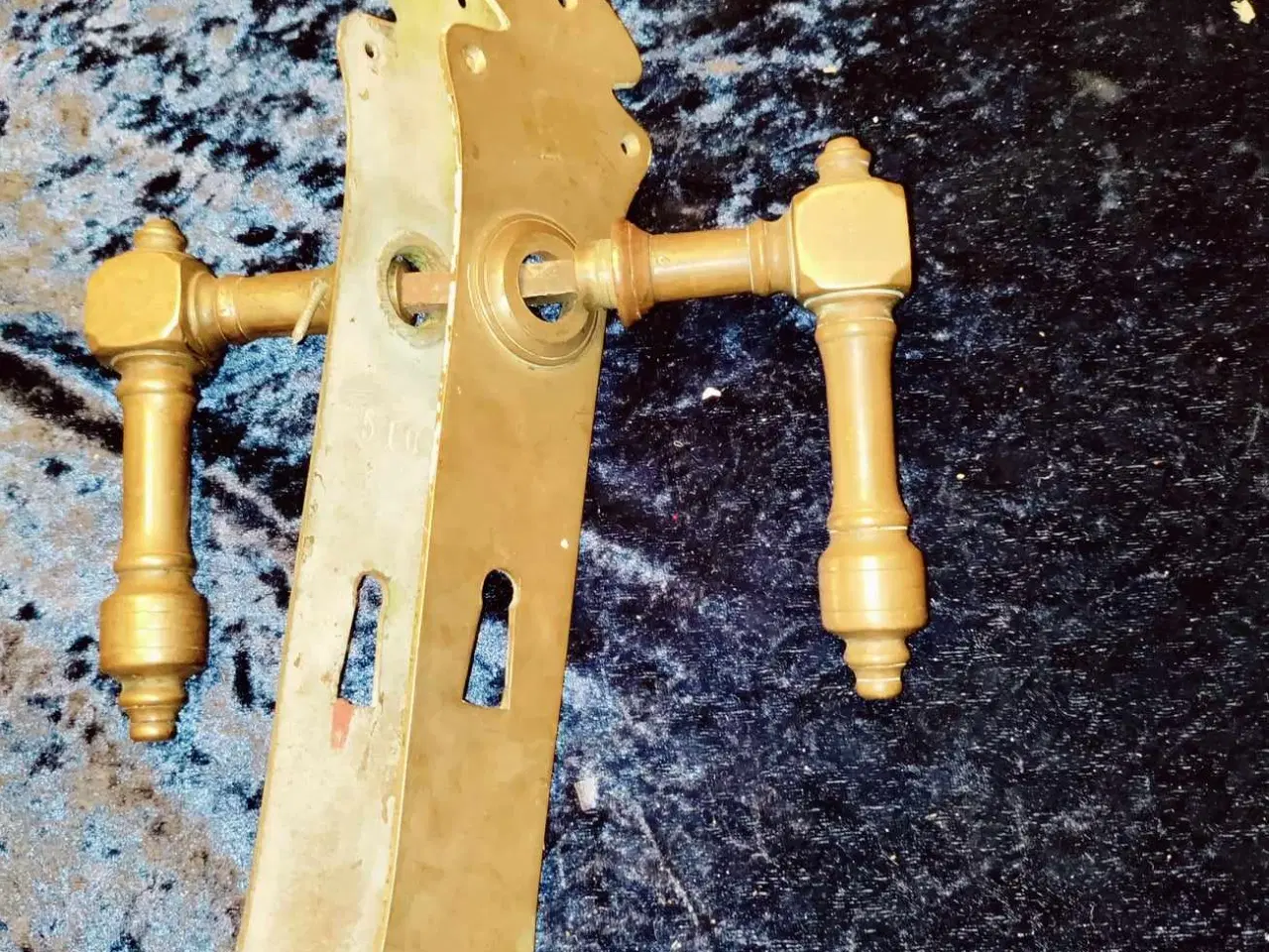 Billede 2 - super flot gamle mesing dørhåndtag 