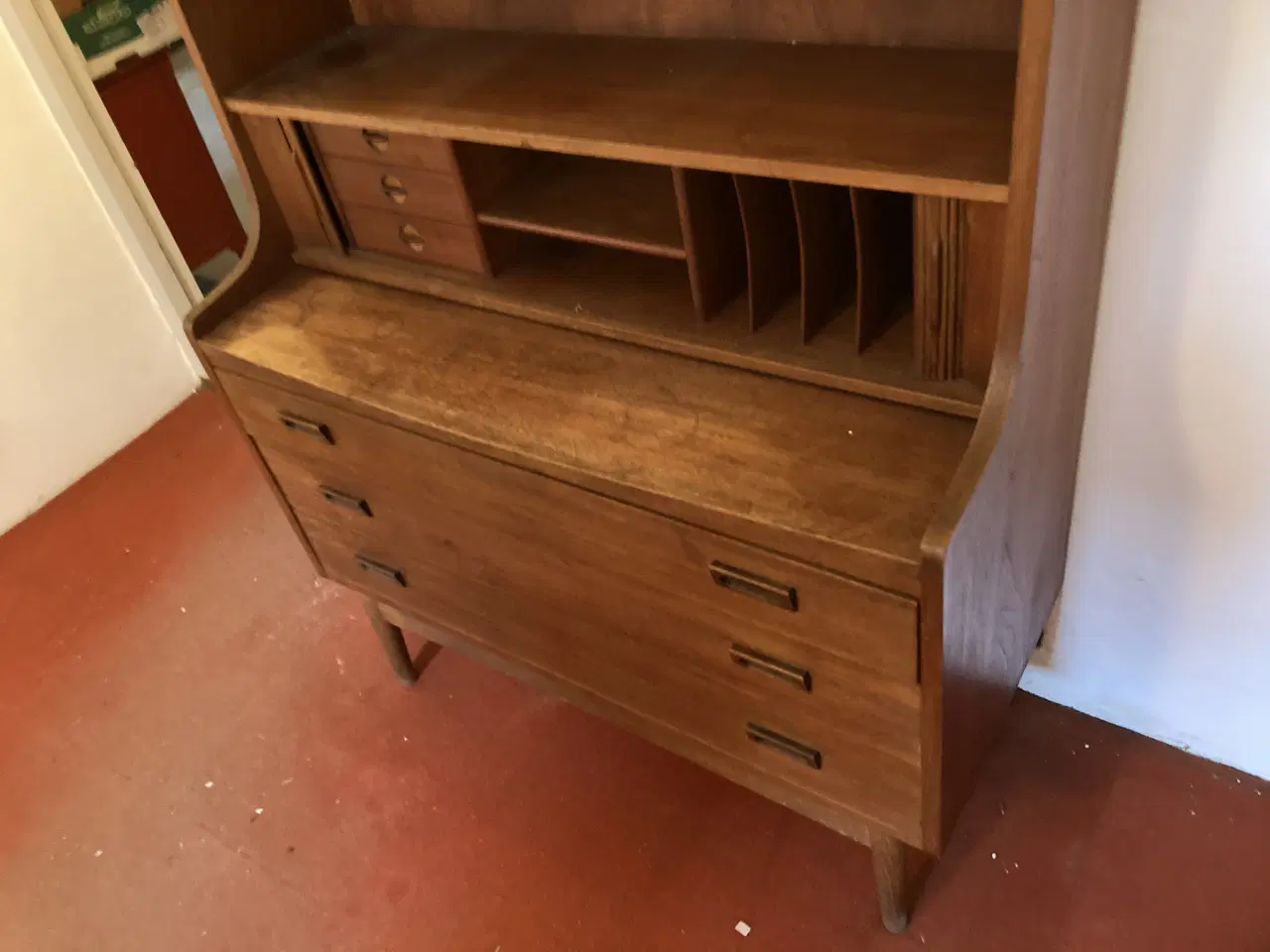 Billede 2 - Sekretær, bureau, reol med skuffer