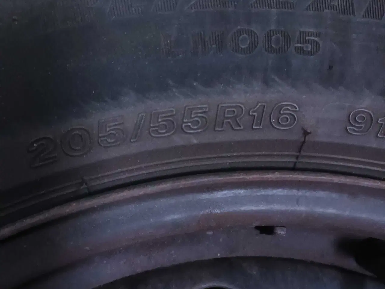 Billede 2 - Vinterhjul Bridgestone 205x55x16   5x114,3 