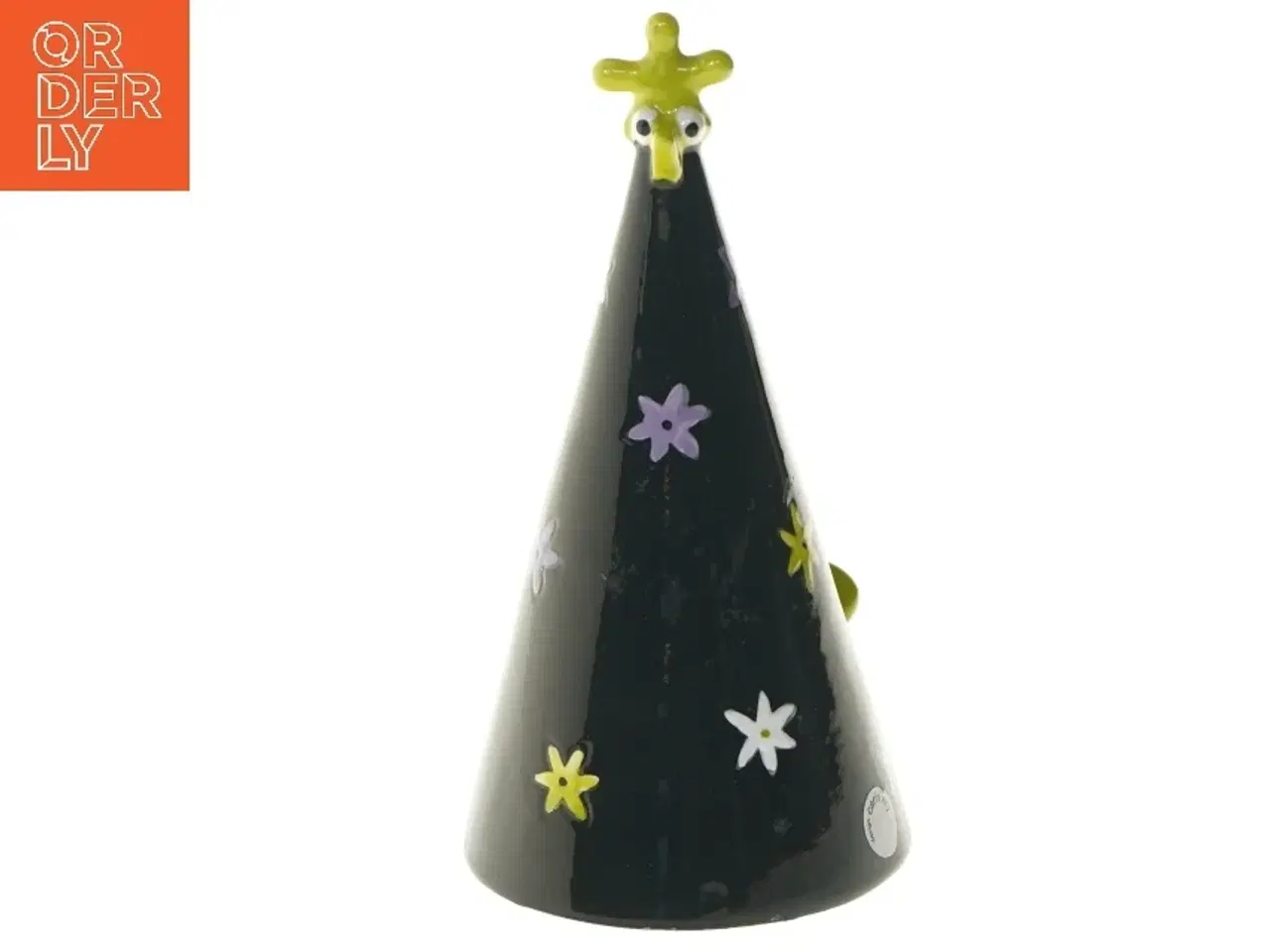 Billede 1 - Keramisk figur med blomsterdesign (str. 20 cm)