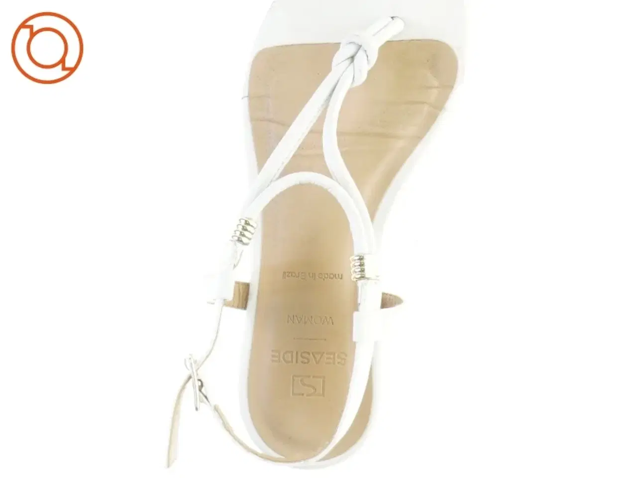 Billede 2 - Hvide sandaler med remme fra Seaside (str. 35)