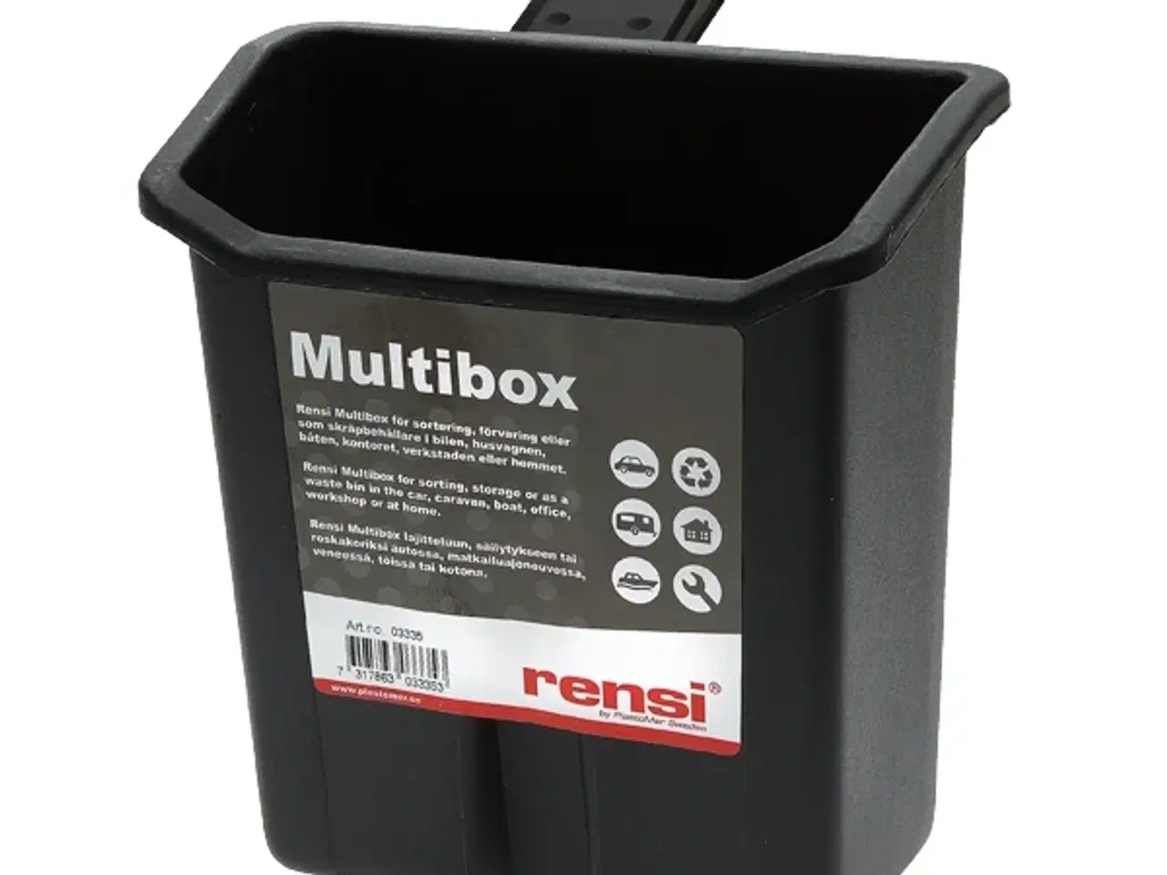 Billede 1 - Affaldsboks plast (160 x 160 x 80)