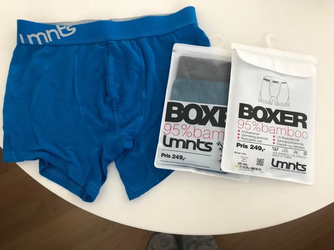 Billede 1 - 3 x superbløde bambusboxershorts str. S