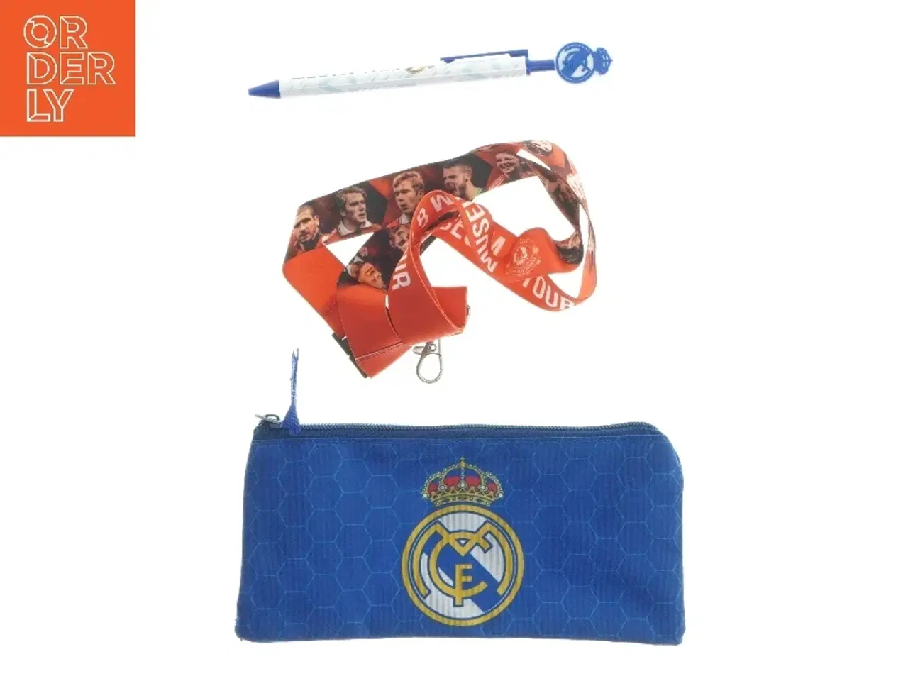 Billede 2 - Real Madrid penalhus med kuglepen og nøglesnor fra Real Madrid (str. 21x10 cm)