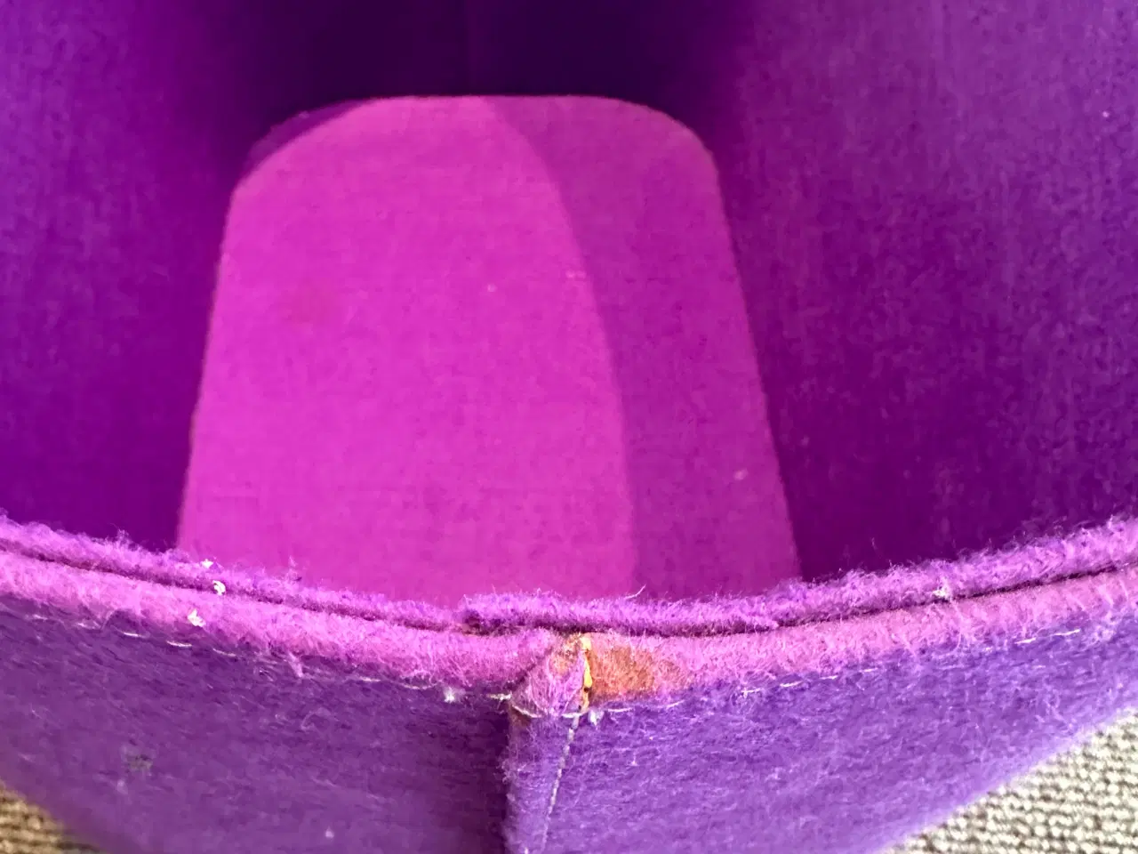 Billede 4 - Stor lilla filtkurv med håndtag