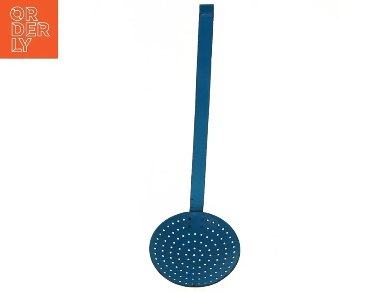 Billede 3 - Blå emajle hulske (str. Længde af håndtag. 28 cm. ø. 12,5 cm)