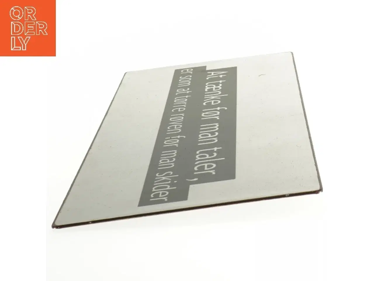 Billede 2 - Metalskilt med citat (str. 30 x 13 cm)