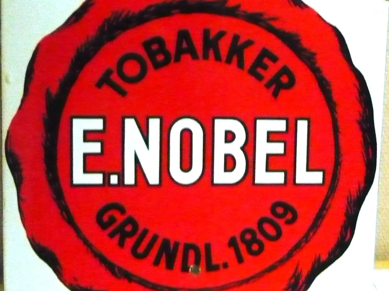 Billede 1 - ORIGINALT E. NOBEL EMALJESKILT 1950
