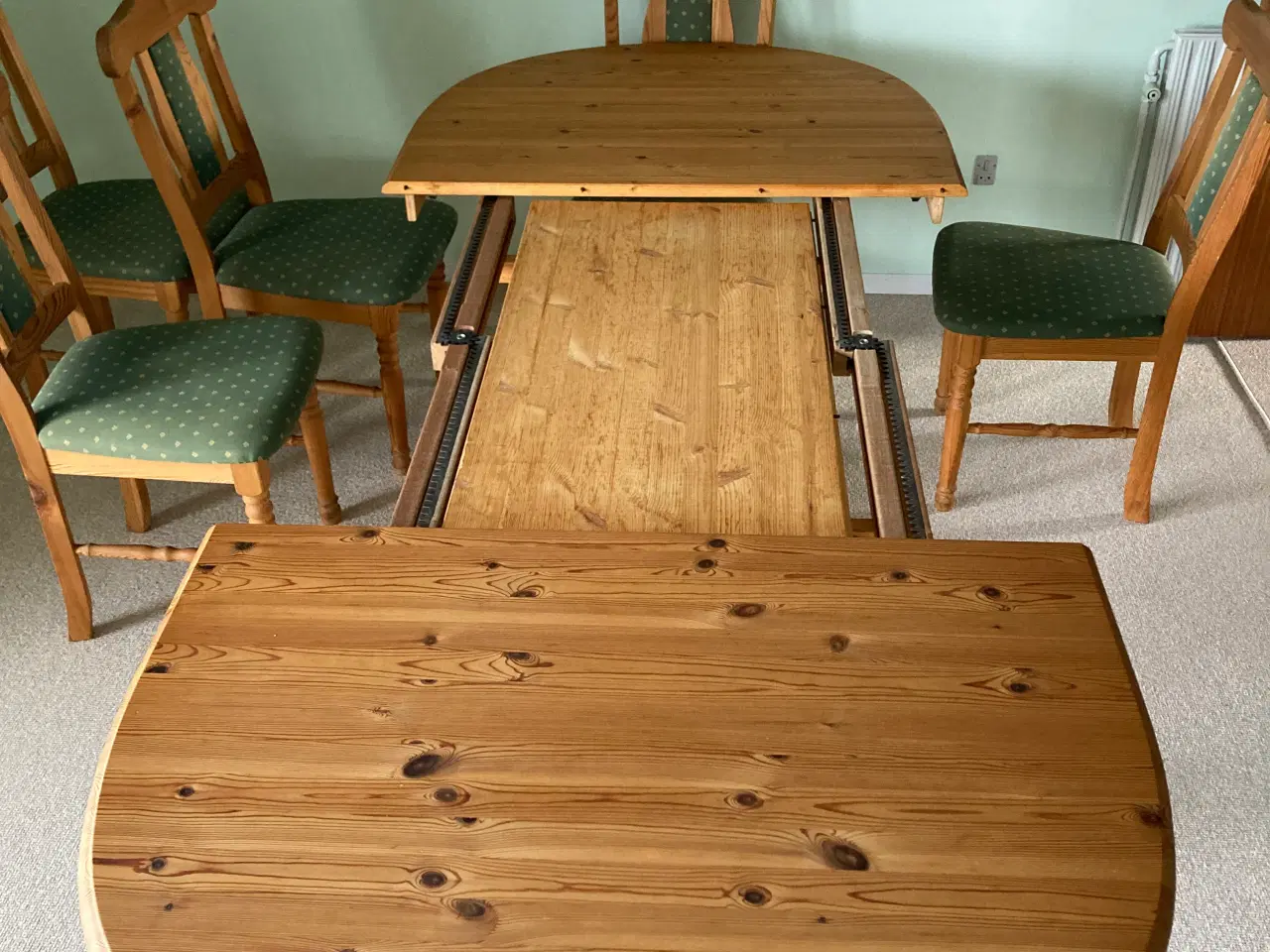 Billede 1 - Spisebord + 6 stole