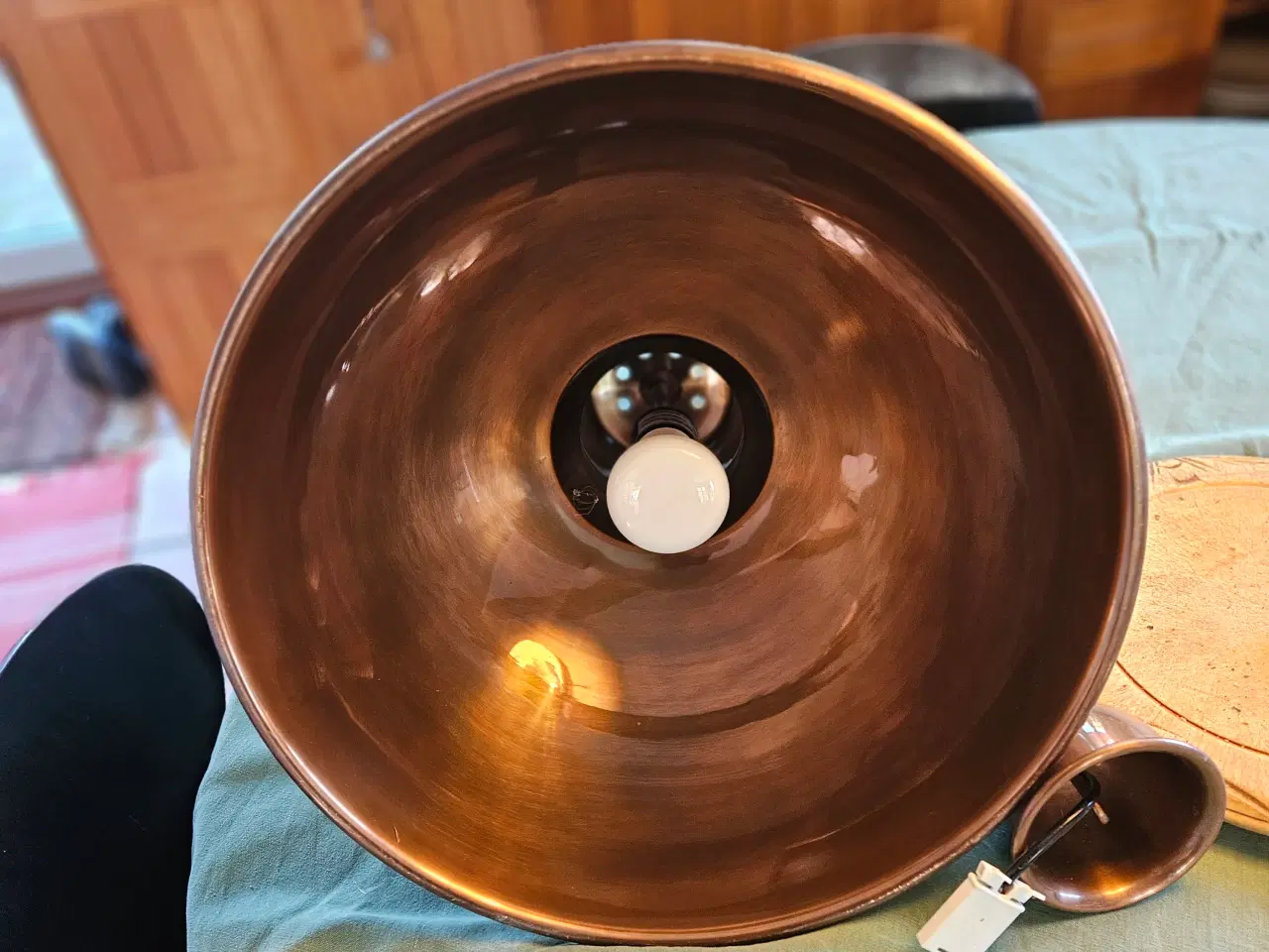 Billede 3 - Loftslampe i kobber fra Ilva