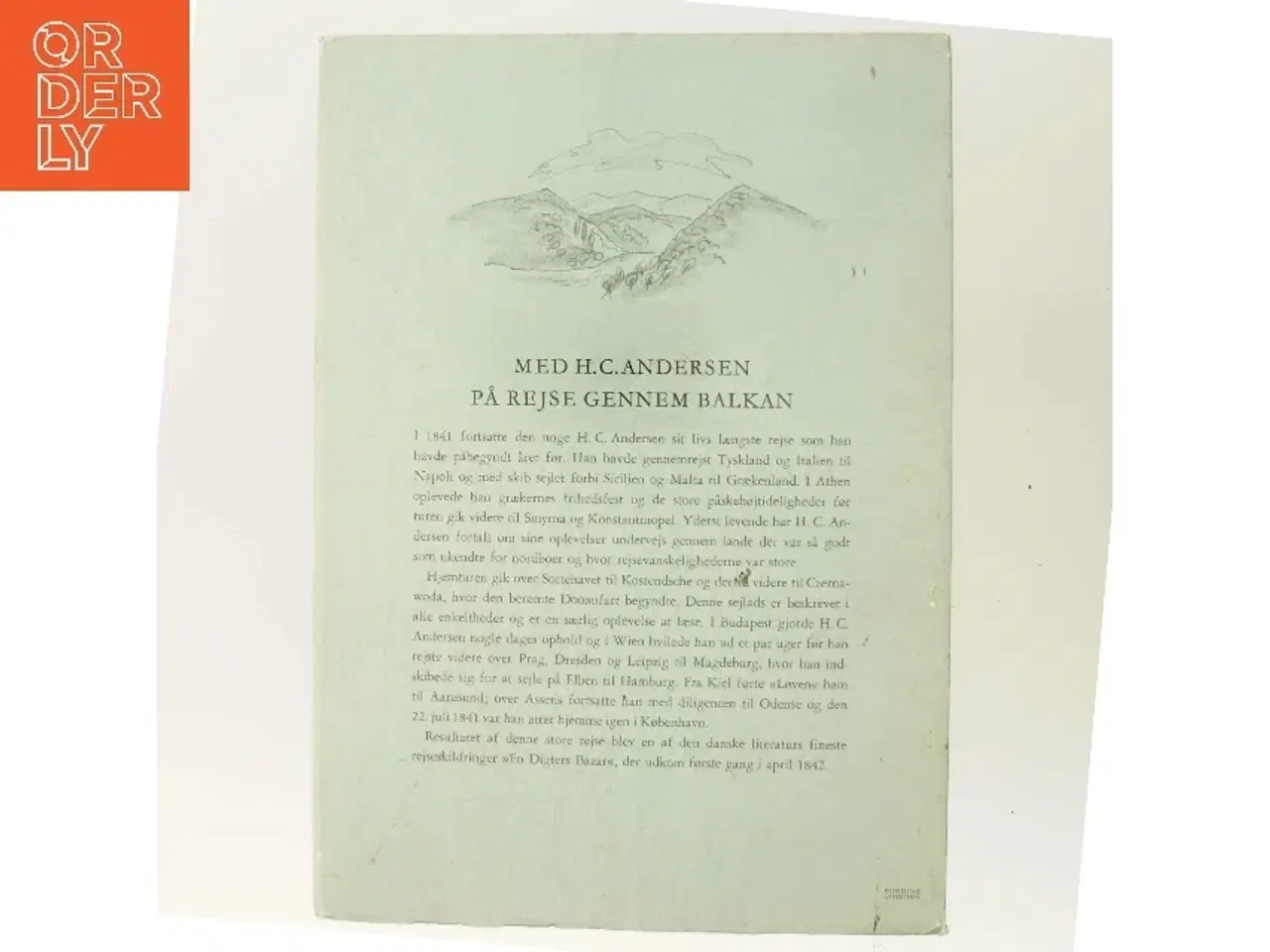 Billede 3 - En Digters Bazar af H.C. Andersen : På Rejse gennem Balkan (Bog)