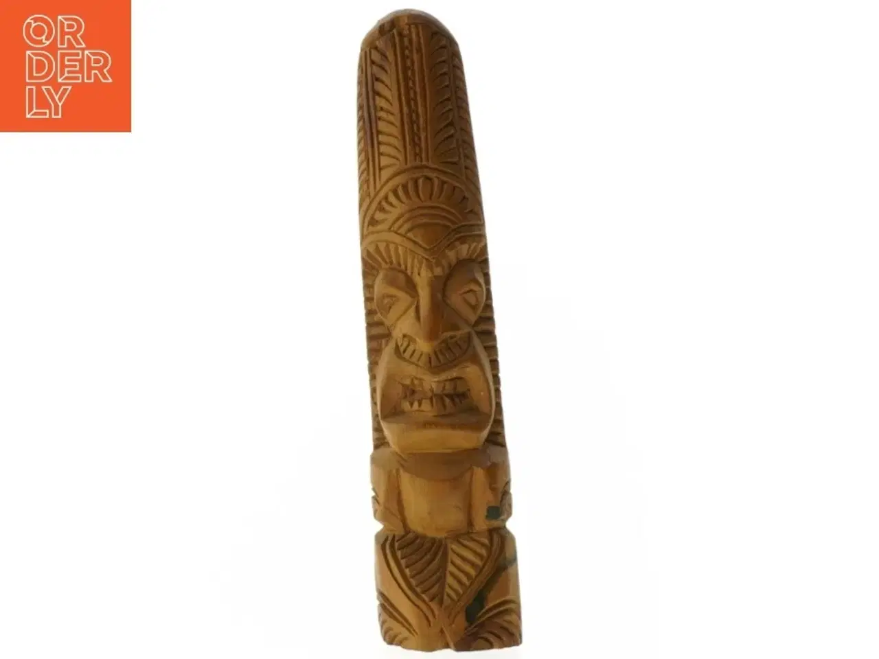 Billede 1 - Udskåret træfigur (str. 27 cm)