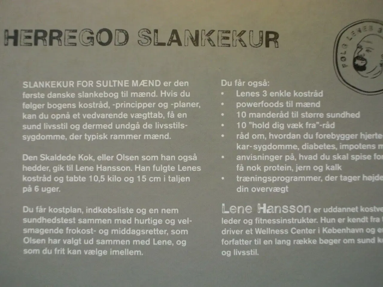 Billede 3 - slankekur for sultne mænd, af lene hansson, emne: 