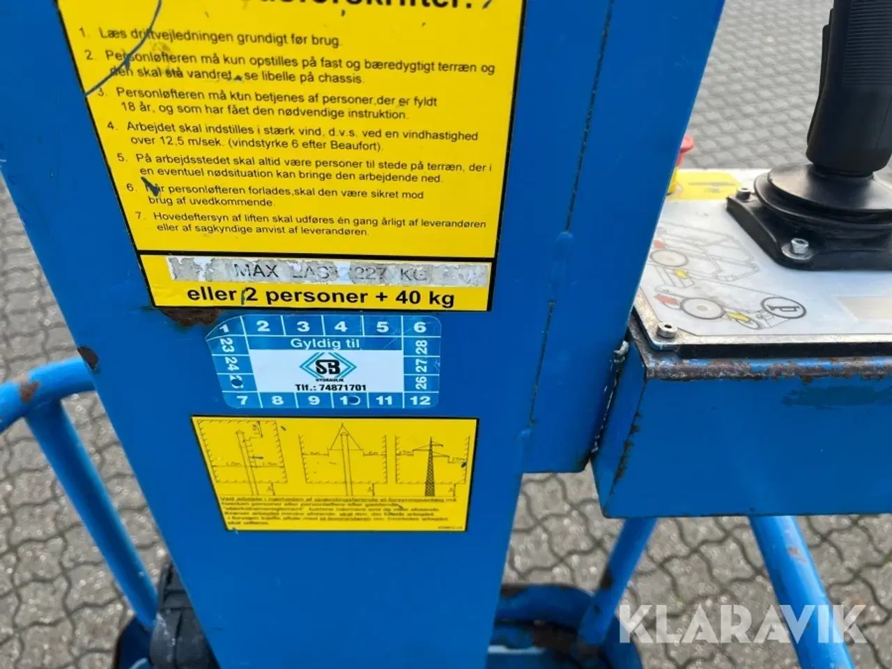 Billede 11 - Søjlelift Upright TM12