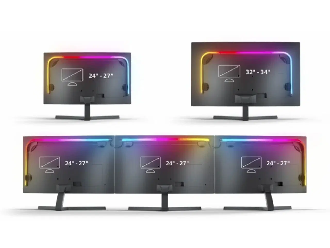 Billede 2 - Philips Hue Gradient Lysstrip 24-27 3stk + Bridge