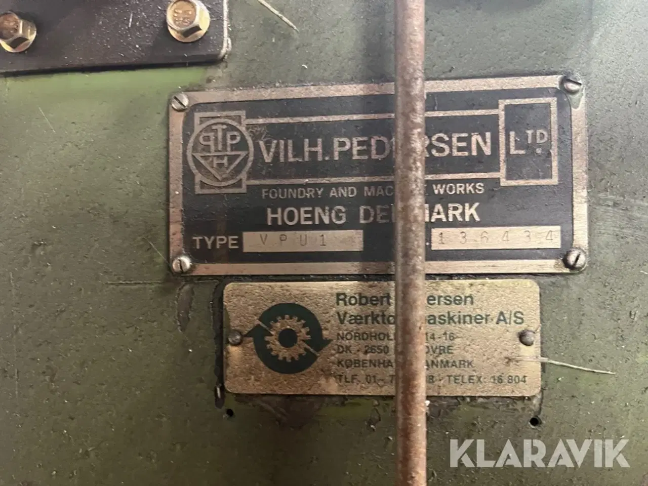 Billede 4 - Fræsemaskine VILH. PEDERSEN VPU1